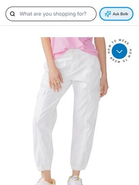 Sanctuary White Cargo Ankle Pants